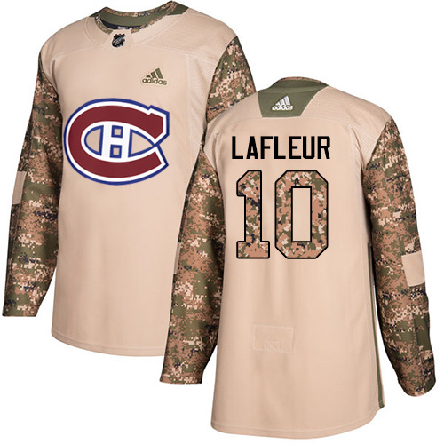 Adidas Canadiens #10 Guy Lafleur Camo Authentic Veterans Day Stitched NHL Jersey